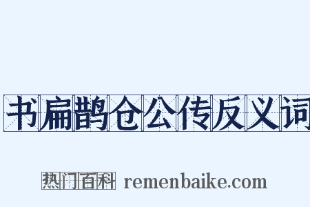 书扁鹊仓公传反义词是什么意思的图片